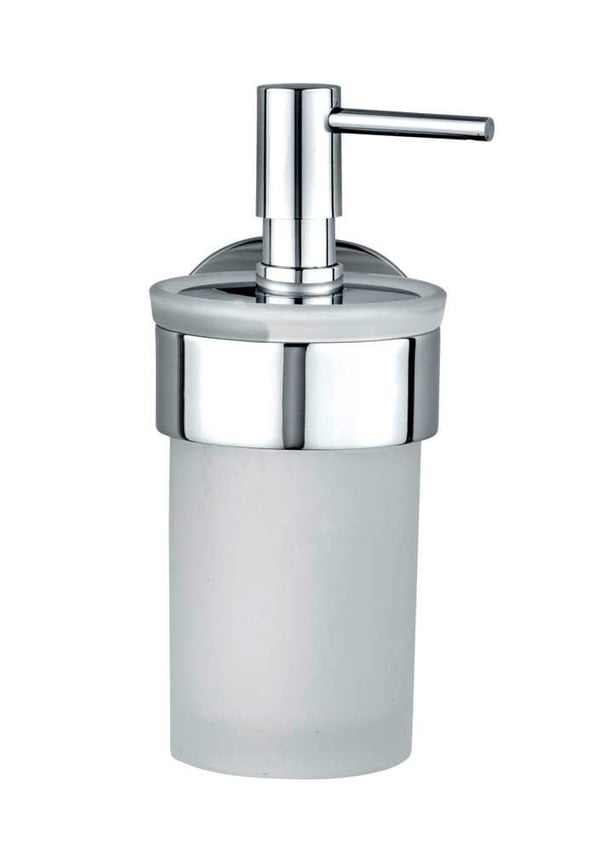 WENKO 25021100 tvåldispenser 0,15 l Rostfritt stål, Vit