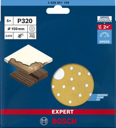 Miniatyrbild 2 av 5: Bosch Expert C470 5 styck Slipskiva