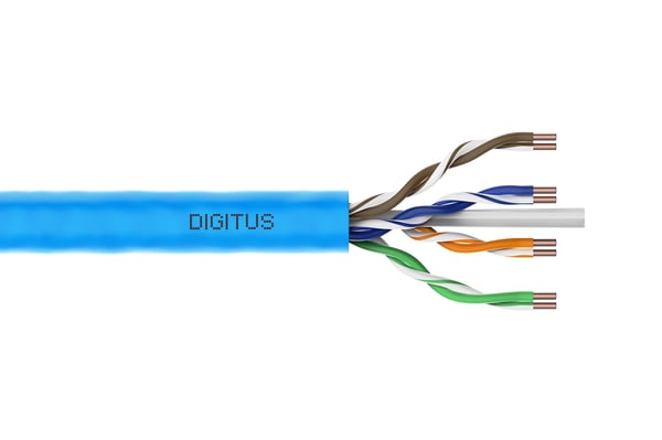 Miniatyrbillede 1 af 4: DIGITUS CAT 6A U/UTP Installationskabel, 305 m, Simplex, Eca