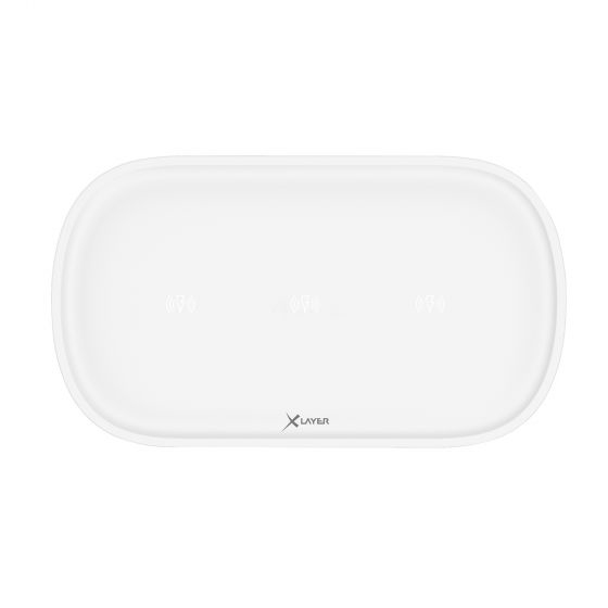 XLayer 215760 oplader til mobil enhed Universel Hvid USB Trådløs opladning Indendørs