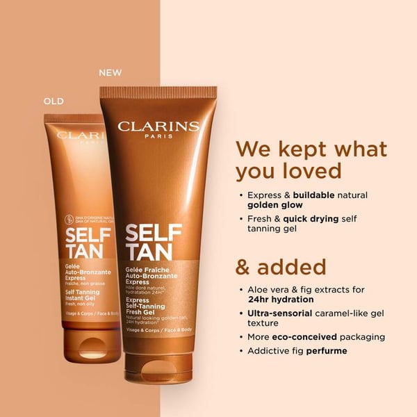 Clarins Gel Fresco Autoabbronzante Express Gele 125 ml Ansigt & krop