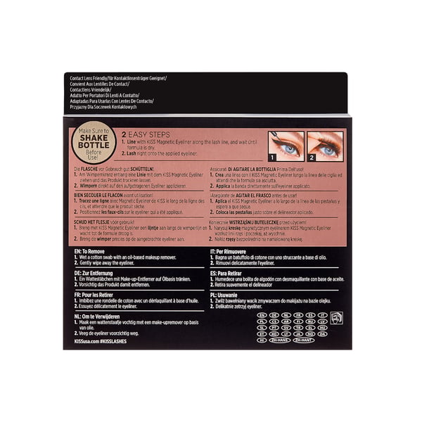KiSS Magnetic Lashes Magnetiske vipper Sort