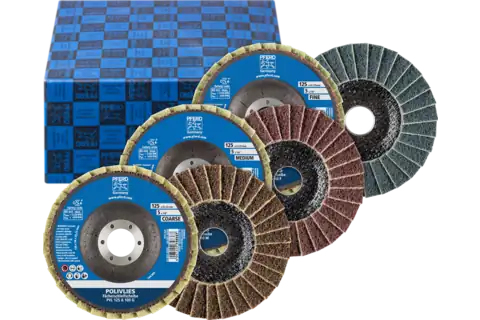Miniatyrbild 1 av 2: PFERD POLIVLIES flap disc set PVL 1 styck