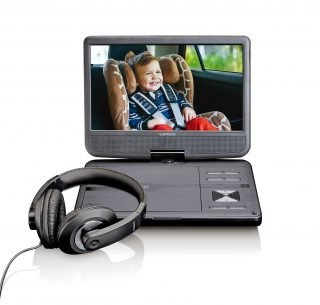 Lenco DVP-1010 Bärbar DVD-spelare Cabriolet 25,4 cm (10") 1024 x 600 pixlar Svart