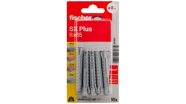 Pikkukuva 7 / 7: Fischer 567857 ruuviankkuri ja seinätulppa 10 kpl Muuriankkuri 65 mm
