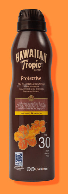 Miniatyrbillede 1 af 3: Hawaiian Tropic 5099821002282 solcreme og after sun-produkt Solspray Krop 30 Voksne