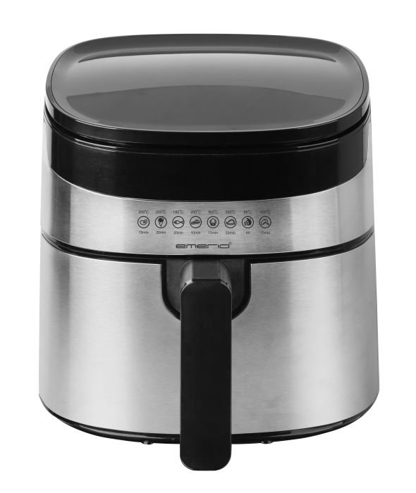 Emerio AF-129084 frituregryde Enkelt 4,5 L Enkeltstående 1300 W Varmluftsteger Sort, Rustfrit stål