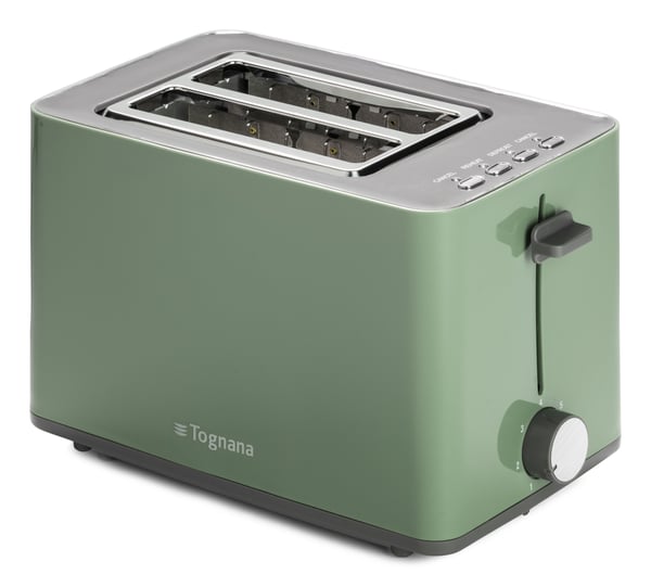 Miniatyrbillede 1 af 3: Tognana Porcellane D2DTN01IRVE brødrister 7 2 skive(r) 850 W Grøn