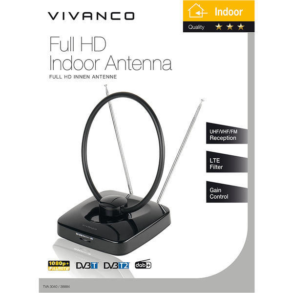 Vivanco TVA 3040 fjernsynsantenne Indendørs