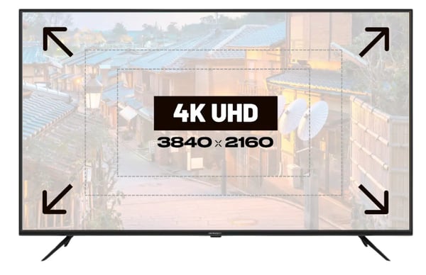 JAPANNEXT JN-IPS550UHD60F computerskærm 139,7 cm (55") 3840 x 2160 pixel 4K Ultra HD LCD Sort
