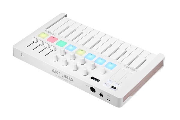 Miniatyrbillede 1 af 5: Arturia Minilab 3 MIDI-keyboard 25 taster USB Hvid