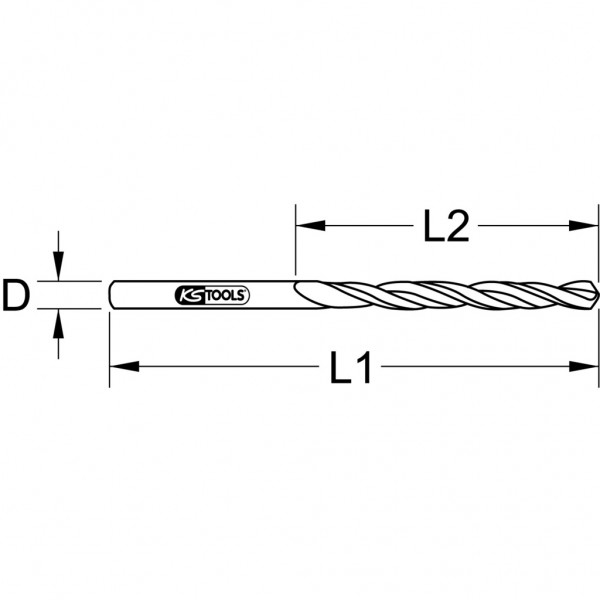 KS Tools 330.7058 borehoved Spiralbor 10 stk