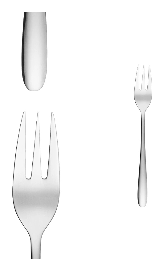 Pikkukuva 2 / 2: Sola Basic Alpha Kakkuhaarukka Ruostumaton teräs 4 kpl