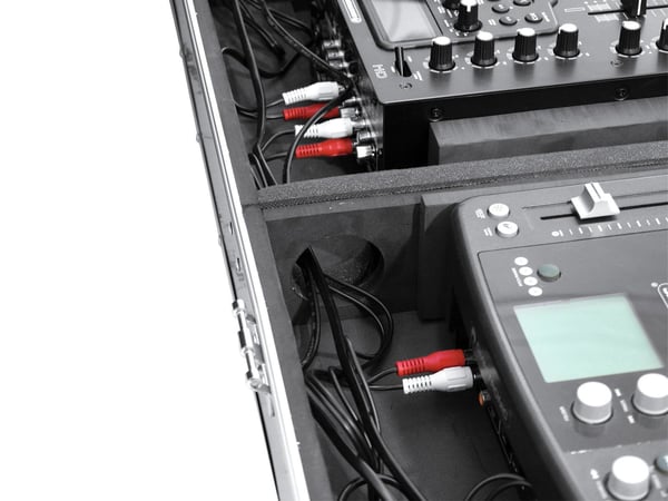 Miniatyrbillede 6 af 8: Roadinger 30125342 lydudstyr etui DJ controller Hård taske Krydsfiner Sort, Sølv