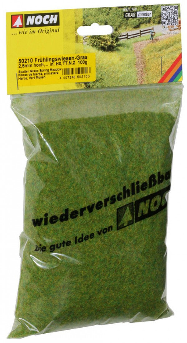 NOCH Scatter Grass “Spring Meadow” skalamodell dele og tilbehør Græs