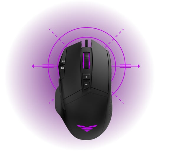 PREYON PFG27B mus Spil Højre hånd USB Type-A Laser 12400 dpi