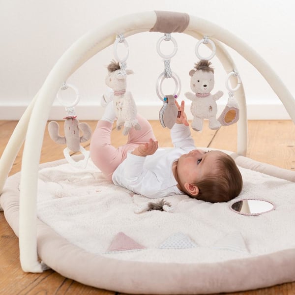 Fehn 058017 Plys, Polyester Flerfarvet Baby legemåtte