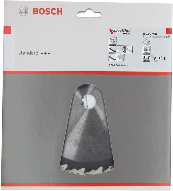 Miniatyrbillede 4 af 7: Bosch ‎2608640785 rundsavklinge 16 cm 1 stk