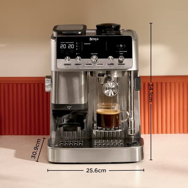 Miniatyrbild 3 av 13: Ninja Luxe Café MINI Plus Halvautomatisk Espressomaskin 1,3 l