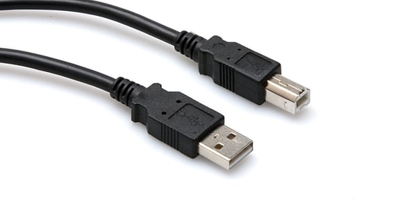 Hosa Technology USB-205AB USB-kabel USB 2.0 1,5 m USB A USB B 0,48 Gbit/sek. Sort