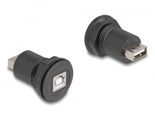 DeLOCK 66744 kabel kønsskifter USB 2.0 Type-B USB 2.0 Type-A Sort DeLOCK 66744 kabel kønsskifter USB 2.0 Type-B USB 2.0 Type-A Sort