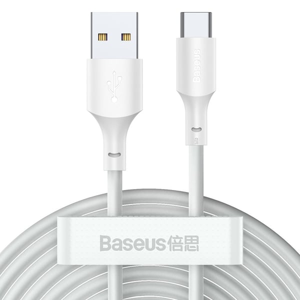 Baseus TZCATZJ-02 USB-kabel 1,5 m USB A USB C 0,48 Gbit/sek. Hvid