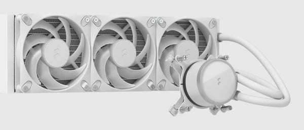 Fractal Design Radius 360 RGB White Suoritin All-in-one-nesteenjäähdytin 12 cm Valkoinen 1 kpl