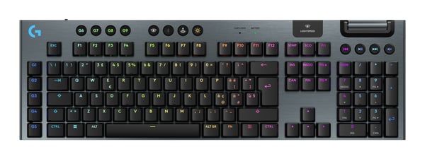 Logitech G G915 X LIGHTSPEED tangentbord Spela USB + RF Wireless + Bluetooth QWERTY Italiensk Svart