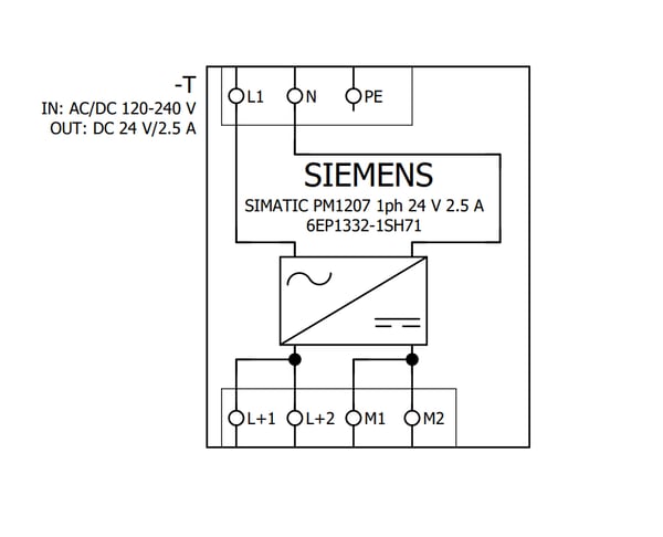 Siemens 6EP1332-1SH71 strømadapter og vekselret Indendørs Flerfarvet