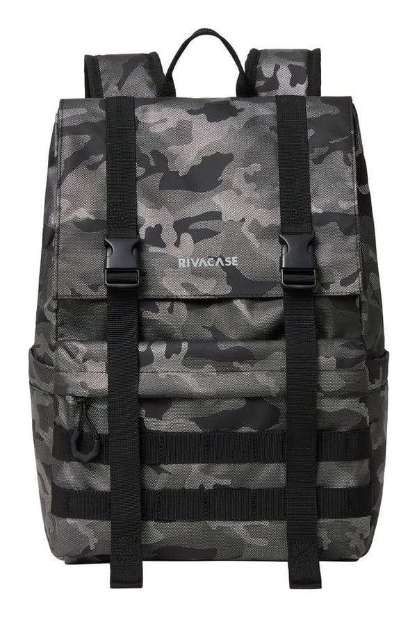 Rivacase Sherwood rygsæk Rulletoprygsæk Camouflage, Grå Neopren, Polyester, Polyurethan (PU), Genanvendt polyethylenterephthalat (rPET)