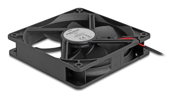 DeLOCK 67292 Computerkølesystem Computerkabinet Ventilator 12 cm Sort 1 stk