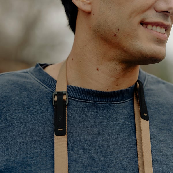 Miniatyrbillede 2 af 7: Peak Design Leash strop Actionkamera Aluminium, Nylon Brun