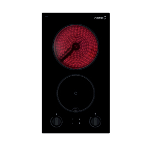 CATA VI 302 Sort Indbygget 29 cm Keramisk 2 zone(s)