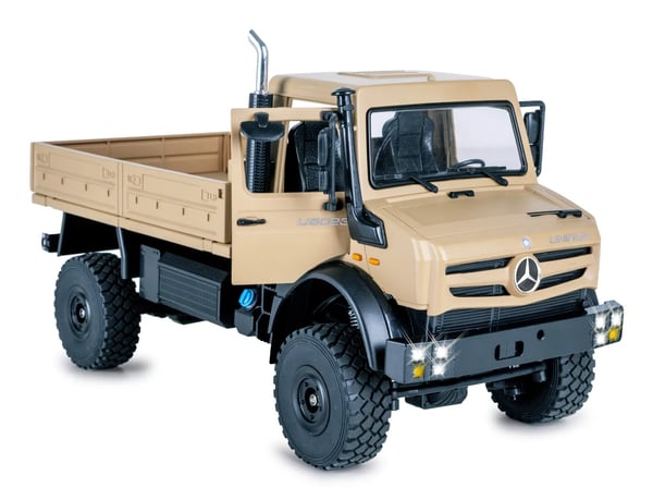 Miniatyrbillede 29 af 32: Jamara Mercedes-Benz Unimog U5023 Radio-kontrolleret (RC) model Bjergkravler Elektrisk motor 1:14