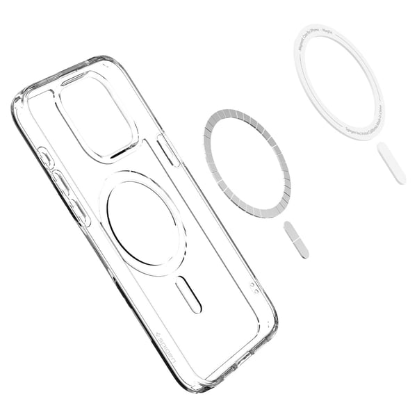 Spigen ACS06576 mobiltelefonfodral 17 cm (6.7") Mobilskal Vit