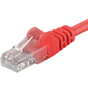 PremiumCord Patch 6 UTP 1.5m RD nätverkskablar Röd 1,5 m Cat6 U/UTP (UTP) Rund