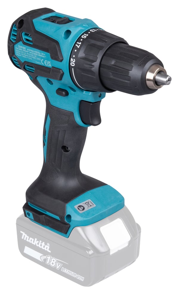 Miniatyrbillede 6 af 20: Makita DHP490Z elektrisk skruetrækker & slagbor 1900 rpm Blå, Sort