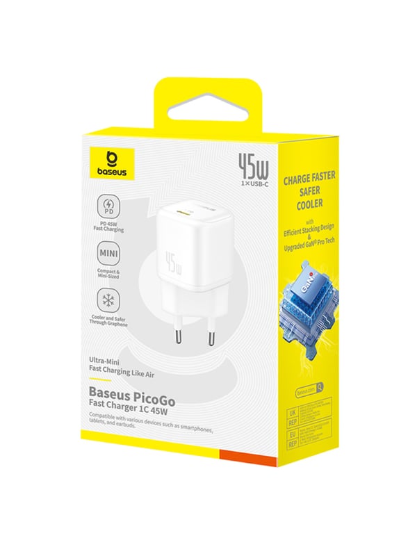 Baseus P10176800213-00 mobilladdare Universal Vit AC Snabb laddning inomhus