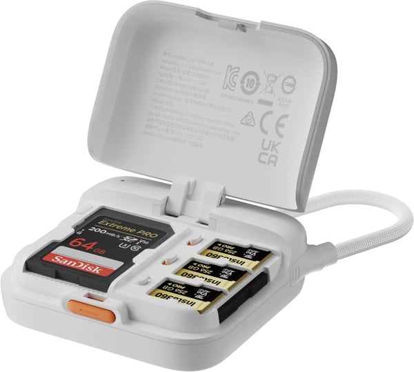 Insta360 CINSBBEN kortläsare USB Vit