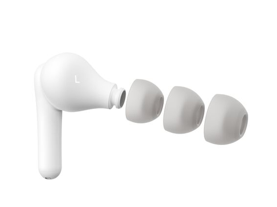 Pikkukuva 4 / 6: Belkin SoundForm Rhythm Kuulokkeet Langallinen & langaton In-ear Puhelut/Musiikki USB Type-C Bluetooth Valkoinen
