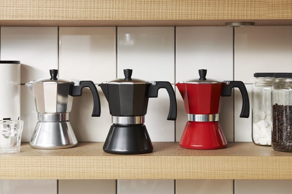 Leopold Vienna LV113008 manuel kaffemaskine Moka gryde 0,31 L Sort