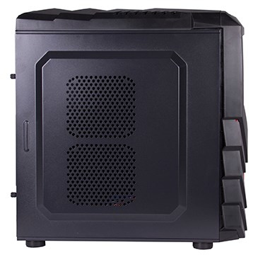 Black Lion PG1137 datorväskor Midi Tower Svart, Röd