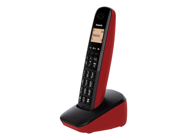 Miniatyrbild 2 av 3: Panasonic KX-TGB610JTR telefoner Analog telefon/DECT-telefon Namn och uppringnings-ID Svart, Röd
