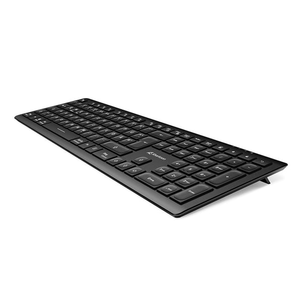 Pikkukuva 7 / 8: Sharkoon OfficePal K30W musta DE-asettelu Rubberdome