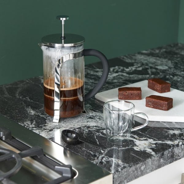 Leopold Vienna LV01533 manuel kaffemaskine Stempelkande 1 L Sort, Rustfrit stål, Transparent