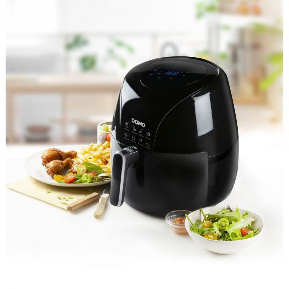 Pikkukuva 9 / 10: Domo DO533FR rasvakeitin 5,5 L Erillinen 2000 W Kuumakiertoilmakypsennin Musta