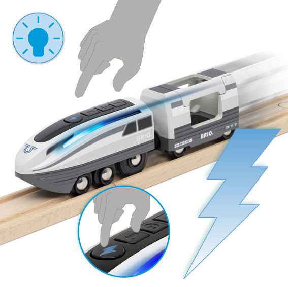 Miniatyrbillede 3 af 8: BRIO Turbo Train