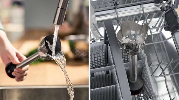Miniatyrbillede 12 af 19: Bosch Serie 6 MSM6M610 blender Nedsænkning blender 1000 W Sort, Rustfrit stål