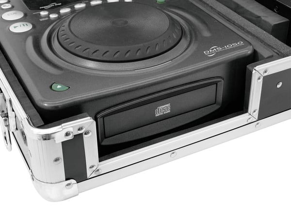 Roadinger 30125342 lydudstyr etui DJ controller Hård taske Krydsfiner Sort, Sølv