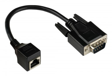 Miniatyrbillede 1 af 2: Alcasa 4945-MF kabel kønsskifter RJ-45 RS232 Sort